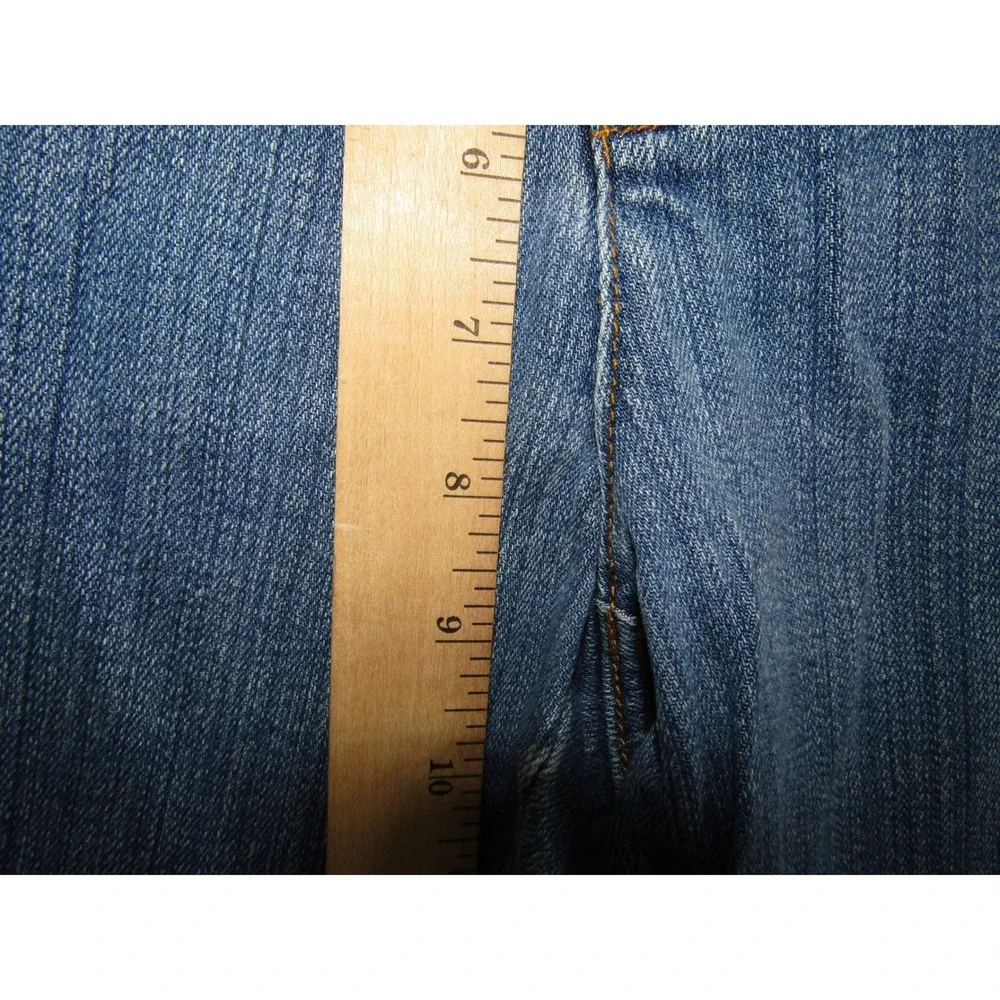Michael Kors Womens Jeans‎ Blue Denim Studded Pockets Bootcut Cropped Size 12
